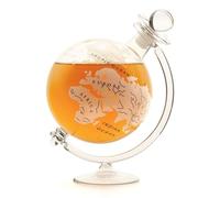 Carafe - Verre - Carafe à boule avec support - 750 ml - Soufflé à la main