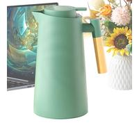 Carafes à café avec fonction maintien au chaud; Bouteille isotherme de 1 litre avec intérieur en verre | Carafe à eau pour camping, restauration, maison, cuisine, utilisation extérieure