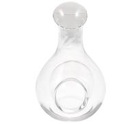 Carafon à Vin en Verre 385ml, Design Concave, pour Eau | Carafe en Verre Bouchon, Bouteille Carafe Eau Verre, Pichet à Boissons pour Toutes les Scènes
