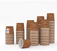 Caramont 4 Oz 1000 Espresso Gobelets en Carton,Jetables,Résistant à la Chaleur,Carton Qualité,Idéal pour Toutes Les Boissons Chaudes ;Café,Thé,Chocolat etc.