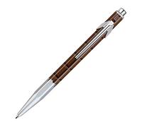 Caran d'Ache Stylo à bille 849 Totally Swiss Chocolate avec étui en métal Marron et Argent