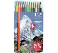 Crayon de couleur PRISMALO Aquarelle, 12 pièces