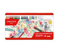 CARAN D'ACHE 3000123 CARAN D'ACHE SET BOTANICAL Mixed Media, 24 pièces
