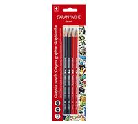 Caran D'Ache 341-704 Lot de 4 crayons graphite
