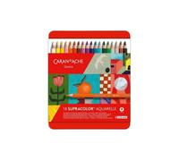 CARAN D'ACHE 3888418 CARAN D'ACHE Crayons de couleur SUPRACOLOR ÉDITION SPÉCIALE, coffret de 18