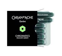 Caran D'Ache 8021-221 Pack de 6 Cartouches d'encre Stylo-plume Vert Délicat