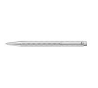 Caran d'Ache 849 ECRIDOR TRESSÉ 8902.024 Lot de stylos à bille platinés, avec corps en laiton et étui en cuir, édition spéciale