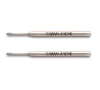 Caran d'Ache Goliath Lot de 2 recharges pour stylo à bille Bleu