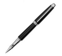 Caran D'ache Leman Ebony Stylo bille revêtement rhodium Plaqué argent Noir