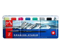 Caran d'Ache Boîte de 8 Couleurs Métal