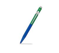 Caran D'Ache Stylo à bille 849 Paul Smith Cobalt/Emeraude, recharge M noire, en Slimpack