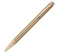 Caran d'Ache Stylo à bille Ecridor Chevron plaqué or rose