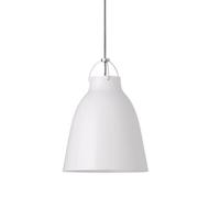 Fritz Hansen Suspension Caravaggio 2 Blanc brillant-câble textile gris