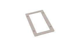 Carbest Prise CEE 16 a Blanche - Rectangulaire, IP44, 240 V, 3 Broches, Couvercle à charnière, fiche encastrable pour Utilisation en extérieur, Prise d'alimentation, Accessoires de Caravane