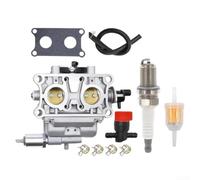 Carburateur 16100-Z0A-815 pour Honda GXV530 - Kit moteur avec joint de starter manuel de rechange pour tracteur tondeuse à gazon - Métal argenté - 25 x 20 cm