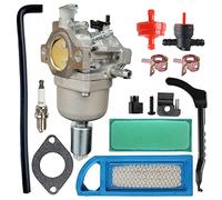 Carburateur 799727 pour moteurs Intek Briggs & Stratton 14HP 15HP 16HP 17HP 17.5 HP 18HP Remplace 791858 794572 591731 594593 Tondeuse à gazon Nikki Carb avec kit de filtre à air