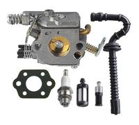 Carburateur avec Joint et Filtre à Essence/ Huile Tuyau Bougie d’Allumage pour Tronçonneuse STIHL MS210 MS230 MS250 021 023
