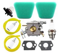 Carburateur avec Pompe D'amorcage Compatible pour McCulloch 333 335 338 435 436 440 Poulan 2550 2555 4016 Pro 4016 Tronçonneuse