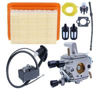 Carburateur Bobine d'allumage Kit pour Stihl FS120 FS250 FS200 FS350 FS300 Tondeuse avec Tuyau de Carburant Filtre à air Ligne de Fi