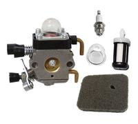 Carburateur + Bougie d’Allumage + Filtre à Essence +Filtre à Air + Pompe d'Amorçage pour Coupe-bordure STIHL FS38 FS45 FS45C FS45L