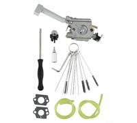 Carburateur Complet avec Tuyaux et Poire d'Amorçage BP42 | Compatible modèles BP42, RY08420, pièce 308054079, installation précise, moteur 2 4 temps