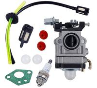 Carburateur Débroussailleuse 52cc 49cc 43cc Carbu Kit Carbu avec Joint Tuyau, Bougie et Filtre à Essence..DEBUNS