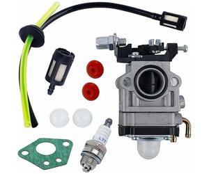 Carburateur Débroussailleuse 52cc 49cc 43cc Carbu Kit Carbu avec Joint Tuyau, Bougie et Filtre à Essence