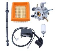 Carburateur Filtre à air Tuyau de carburant de bobine d'allumage pour Stihl FS120 FS200 R FS020 FS202 TS200 FS250 R FS300 FS350