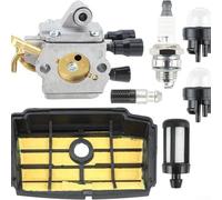 Carburateur haute performance compatible avec tronçonneuse MS194 Ms194t Ms194tc Ms194tc Ms194tce Moteurs en aluminium pour réparation d'équipement électrique extérieur