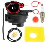Carburateur Kit for Briggs & Stratton Modèles 300E 450E 550E 575E 600E Pièces de Moteur de Tondeuse à Gazon et Filtre à Air Bougi