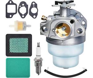 Carburateur pour Honda GCV160 GCV135 GC160 GC135 GCV160-OHC Moteur et Tondeuse, JRISBO Accessoires Carbu GCV 160 Tondeuse à Gazon Kit Carburateur avec Joint, Bougie, Filtre à Air