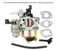 Carburateur pour Honda GX160 GX168F GX200 5,5 CV 6,5 CV + joint de tuyau de carburant, accessoires de moteur de voiture~0202