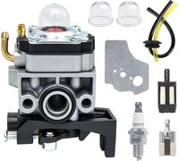 Carburateur pour Honda GX25 GX35 GX50 UMS425E UMK425E UMK435E HHB25 FG110, JRISBO Carburateur de Débroussailleuse & Souffleur & Moteur 4-Temp Kit Réparation avec Filtre Joint Bougie