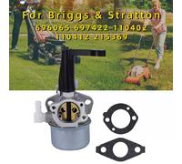 Carburateur pour moteur de motoculteur Briggs & Stratton 696065 697422 110402 110412 215369. Carburateur de rechange avec kit de joints de montage.~0411