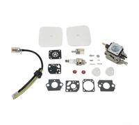 Carburateur pour motoculteur Mantis 7222 7225 7230 7234 C1U-K54A Montage de mise à niveau avec kit de tuyaux joints pour moteurs 2 temps 49cc 52cc
