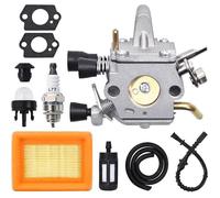 Carburateur pour STIHL FS120 FS200 FS250 FS300 FS350 FR350 Débroussailleuse, Accessoire FS 250 Pièces de Rechange Carbu Kit avec Fil
