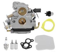 Carburateur pour tondeuse à gazon H235 H236E H240 H240E C1T W33 avec 1 carburateur, 2 filtres à huile, 4 joints et tournevis (C)