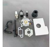 Carburateur pour tronçonneuse Stihl MS170 MS180 017 018, filtre à air, conduite d'huile, silencieux, joint, collecteur d'admission, bougie d'allumage~0214