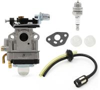 carburateur tondeuse à gazon Carburateur Filtre à air et carburant pour Coupe-herbe pour bougie Tuyau de conduite Kit carburateur pour Alko BC410 BC 4125 4535
