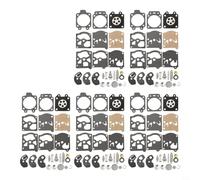 Carburetor Repair Seal Set 5pcs for K10-WAT Models | 5-pack diaphragm seals, fits K10-WAT, restores engine power, prevents fuel leaks, easy install
