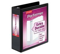 Cardinal Performer Clearvue Non-locking rond classeur à anneaux, 2,5 cm, Noir (67225) 7.62 cm Noir