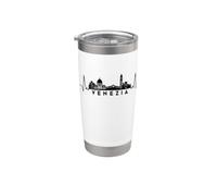 Cardiogram Skyline Italie Venise-Venezia Gobelet isotherme en acier inoxydable double paroi