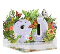 Cardology- Carte pop-up 90e anniversaire, carte 90e anniversaire pour femme