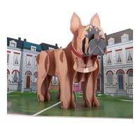Cardology - Carte Pop-Up Bouledogue Français 3D | Carte d'Anniversaire, Fête des Pères, Fête des Mères, Cadeaux pour Amoureux des Chiens, Vœux Personnalisables | Fait Main, Cadeau Unique