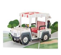 Cardology - Carte pop-up Golf | Carte de vœux 3D avec motif Golf Buggy - Intérieur vierge pour toutes les occasions, y compris les cartes d'anniversaire, de fête des mères ou de fête des pères | Fait