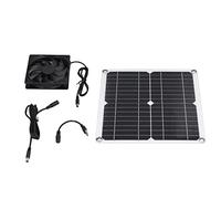 cardyven Kit de Ventilateur alimenté par Panneau Solaire, Ventilateur d'extraction alimenté par USB, Panneau de Chargeur Solaire