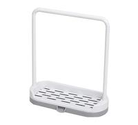 cardyven Porte-éponge d'évier de Cuisine, 6,7 x 2,8 x 7,7 Pouces, Support de Chiffon de Cuisine Polyvalent, Porte-éponge Amovible en Plastique avec Support de séchage pour torchon, (Grise)