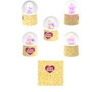 Care Bears Funshine Bear Mini boule à neige lumineuse 7,6 cm de haut