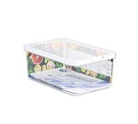 CARE+PROTECT Boîte Pour Aliments - Parfaitement Empilable - Organisateur de Réfrigérateur - Protège les Aliments de L'humidité - Garde les Aliments Frais Plus Longtemps - Capacité 4,65 L