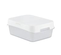 CARE + PROTECT Récipient Aliments avec Filtre Charbon, 6.4 L, Blanc | Prolonge la Fraîcheur des Fruits et Légumes, Réduit Odeurs et Humidité, Idéal pour Réfrigérateur, Lavable, Sans BPA